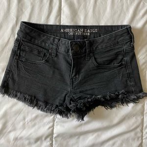 Low waisted jean shorts